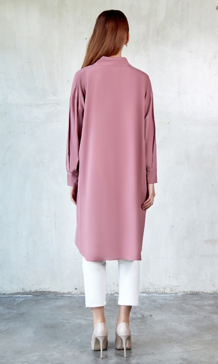Calista Blouse in Dusty Pink